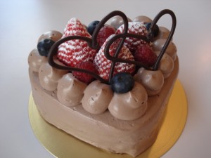 生チョコハートデコ